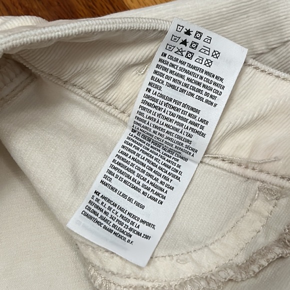 American Eagle Outfitters Jeans Women’s Size 2 Reg Off white Jeggings Stretch - Picture 13 of 14